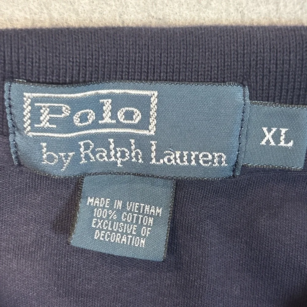 Polo Ralph Lauren Classic Fit Navy Polo Shirt Men's XL Short Sleeve‎ Logo